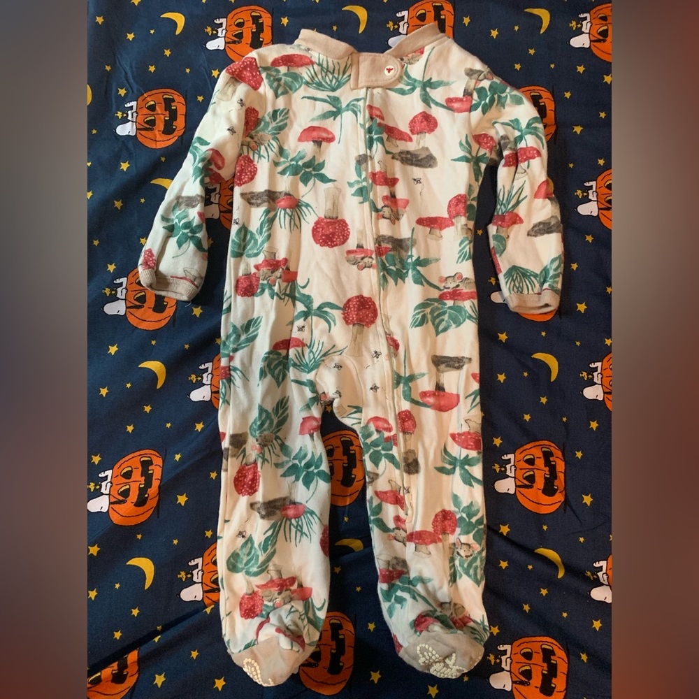 Burt’s Bees Baby Mushrooms & Mice Footie